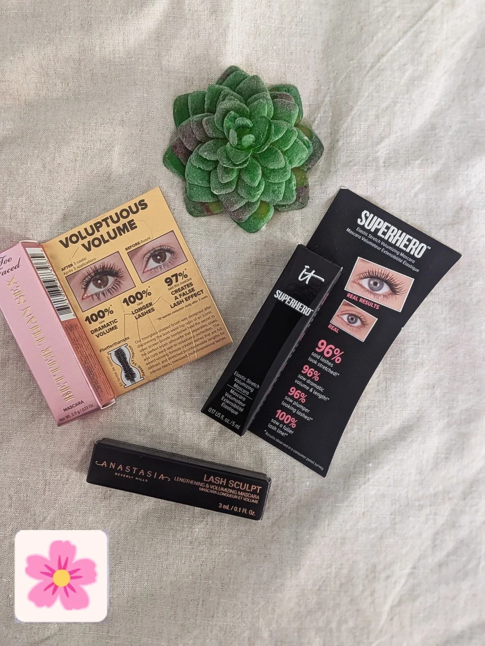 Mini Mascara Variety Bundle Anastasia Beverly Hills + IT Cosmetics + Too Faced